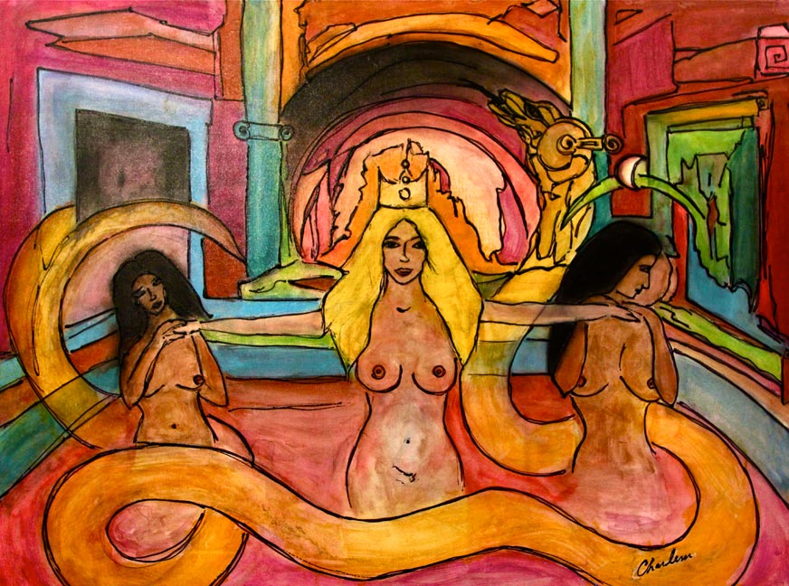 Déesses au serpent d'or